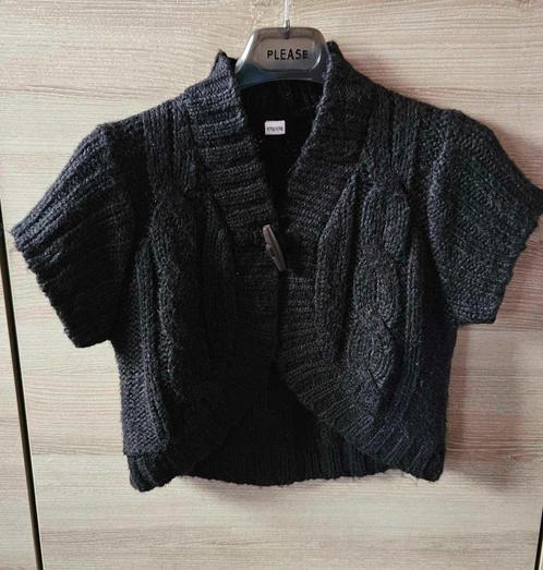 Boléro gilet hiver noir taille 15/16 ans, Kinderen en Baby's, Kinderkleding | Maat 170, Nieuw, Meisje, Trui of Vest, Ophalen of Verzenden