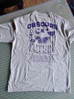 Beige Tshirt met purpere tekst M, Kleding | Heren, T-shirts, Ophalen of Verzenden, Nieuw, Maat 48/50 (M), Beige