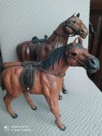 2 vintage lederen paarden, Ophalen of Verzenden