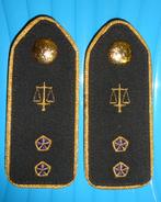 Passanten Krijgsauditoraat 1 paar 2DBGR, Verzamelen, Militaria | Algemeen, Verzenden, Rijkswacht, Embleem of Badge