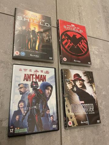 4 DVD MARVEL : Agents of SHIELD 1&2, Agent Carter, Ant-Man, À partir de 12 ans, Enlèvement, Comme neuf, Action et Aventure