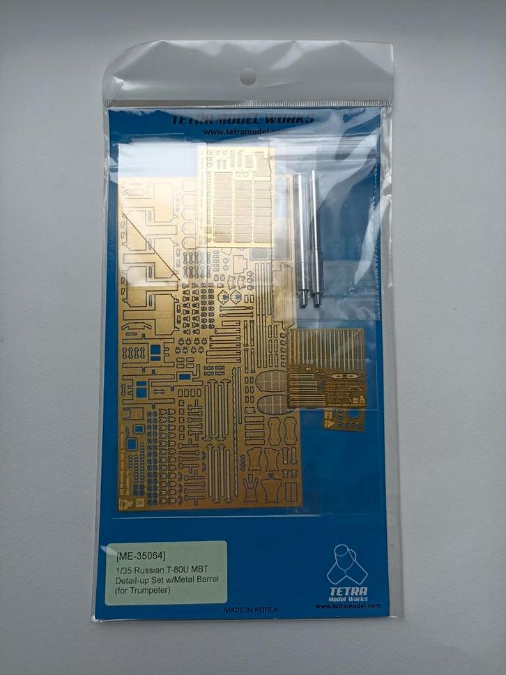 Tetra Model Works 1/35 Russian T-80U MBT Detail Set, Hobby en Vrije tijd, Modelbouw | Overige, Zo goed als nieuw, Ophalen of Verzenden