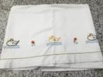 Vintage laken voor kinderbed, Jongetje of Meisje, Wit, Ophalen of Verzenden, Deken of Dekbed