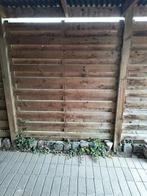 2 houten schuttingen van carport te koop, Tuin en Terras, Schuttingen, Ophalen, Minder dan 3 meter, Hout, 1 tot 2 meter