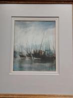 Denis Dolphyn   1902 - 1992  Aquarel Bootjes Antwerpen, Antiek en Kunst, Verzenden
