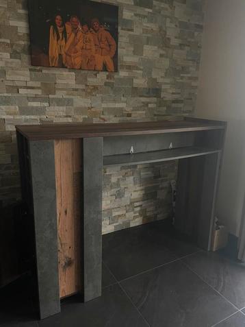 Bartafel Clif 152x47cm - decor - old wood & beton beschikbaar voor biedingen