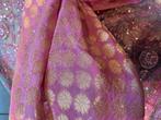 Viens de l’Inde - tissu sari neuf- pour blouse et robe, Neuf