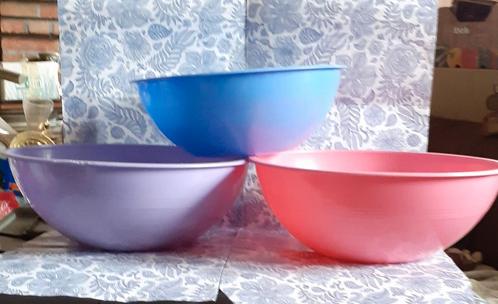 ensemble de 3 saladiers en plastique, Huis en Inrichting, Keuken | Servies, Gebruikt, Ophalen of Verzenden