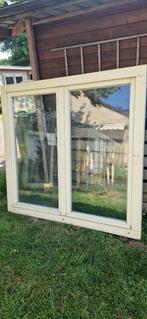 houten meranti ramen, Doe-het-zelf en Bouw, Glas en Ramen, Ophalen, Gevelraam of Ruit, Gebruikt, 120 tot 160 cm