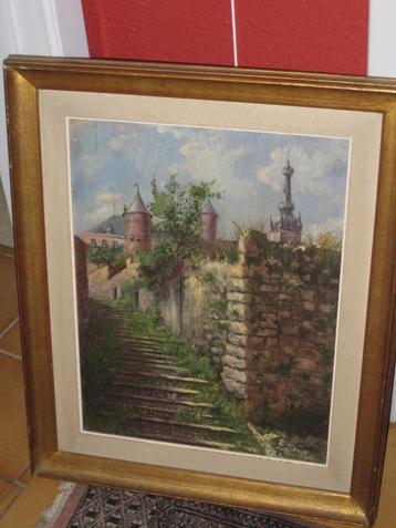Mooi schilderij J. Demanet - kasteel
