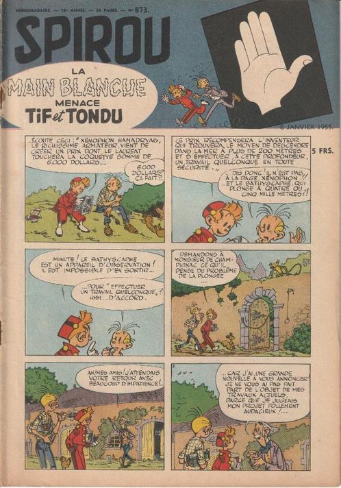 BD - Hebdomadaire Spirou 1955 x 25, Boeken, Stripverhalen, Gelezen, Meerdere stripboeken, Ophalen of Verzenden