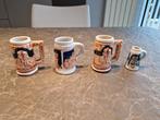 4 gobelets à bière en pierre de 8 cm de haut, Collections, Enlèvement ou Envoi, Comme neuf