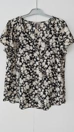 Blouse met Vhals, mt 38, Enlèvement ou Envoi, Comme neuf, Noir, Taille 38/40 (M)