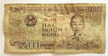 Wetsvoorstel van 2000 dong Vietnam beschikbaar voor biedingen