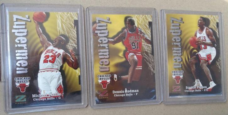 96/97  Z-Force NBA Bulls lotje m/ Jordan , Pippen en Rodman, Sport en Fitness, Basketbal, Zo goed als nieuw, Overige typen, Verzenden