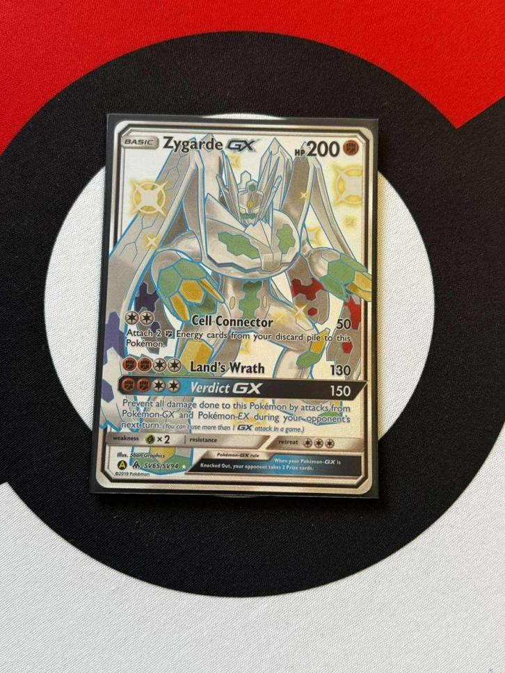 Pokémon - Hidden Fates - Zygarde GX SV65/SV94 - NM, Hobby en Vrije tijd, Verzamelkaartspellen | Pokémon, Zo goed als nieuw, Losse kaart