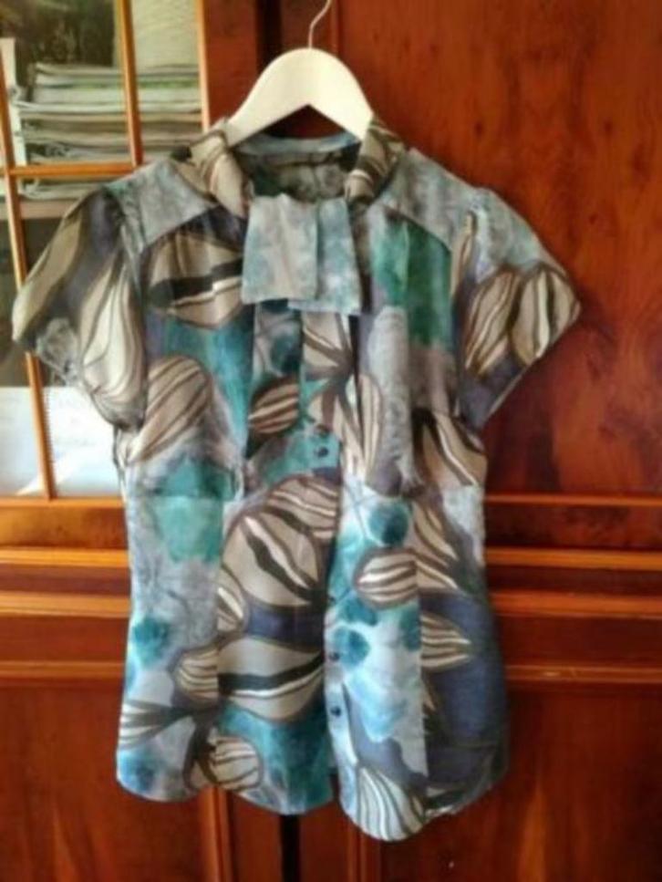 bloesje Xandres zijde maat 36 -, Kleding | Dames, Blouses en Tunieken, Maat 36 (S), Beige, Ophalen