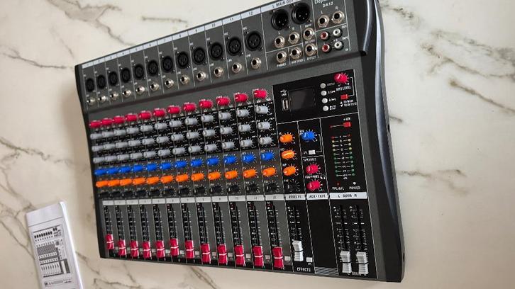 12 Channel Mixing Desk with Effects, Muziek en Instrumenten, Mengpanelen, Nieuw, 10 tot 20 kanalen, Microfooningang, Ophalen