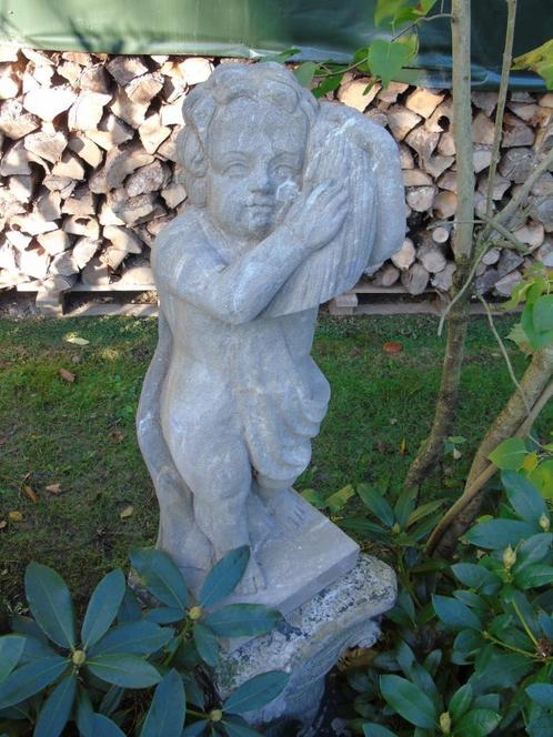 blauw stenen beeld uit de massa gesneden!, Tuin en Terras, Tuinbeelden, Zo goed als nieuw, Overige typen, Steen, Ophalen