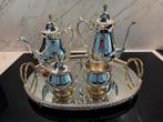 Verzilverd prachtig koffie theeservies 5 delig van Sacalella, Ophalen