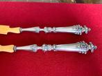 Art Nouveau Serviesbestek van Zilver en Bot, Antiek en Kunst, Ophalen of Verzenden