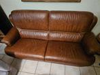 Canapé en cuir véritable – parfait état – très peu utilisé, Maison & Meubles, Enlèvement, Cuir, Trois personnes, 75 à 100 cm