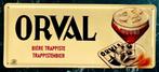 Orval Trappist bierbord 50 x 22cm, Ophalen of Verzenden, Zo goed als nieuw, Reclamebord, Plaat of Schild, Overige merken
