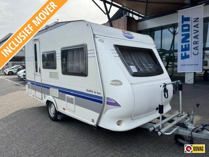 Hobby De Luxe 400 SF 2008 MOVER + 240 TENT!, Caravans en Kamperen, Caravans, tot en met 4, 750 - 1000 kg, Treinzit, Hobby, Vast bed