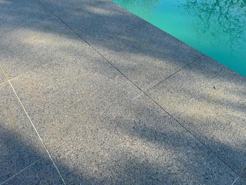 Nieuw nog in kratten, tegels oslo grey gevlamd voor 67,2m², Tuin en Terras, Tegels en Klinkers, Nieuw, Terrastegels, 10 m² of meer