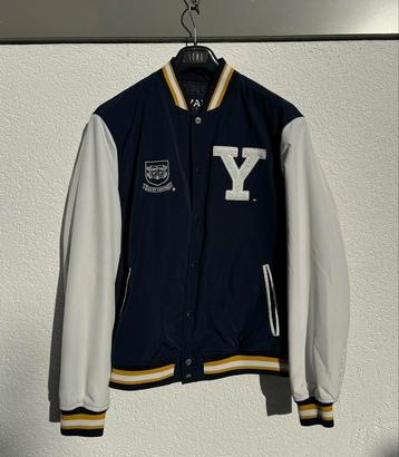Veste bomber Pull & Bear - Yale 92, Enlèvement ou Envoi, Taille 56/58 (XL), Bleu, Pull & bear