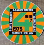 Oude sticker: 4-daagse marsen Nijmegen 1975 (Nederland), Overige typen, Ophalen of Verzenden, Zo goed als nieuw