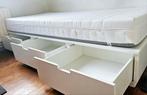 Ikea Nordli met opberglades + Akreham foammatras, Huis en Inrichting, Ophalen, Zo goed als nieuw
