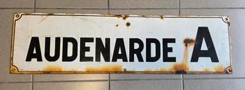 Zeer oud emaillebord van Audenarde A beschikbaar voor biedingen