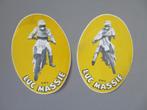 2 stickers Motocross B.M.V. Luc Massie, Verzamelen, Verzenden, Zo goed als nieuw, Sport