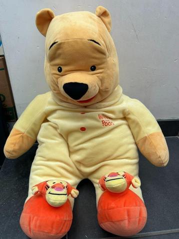 superzachte knuffel Winnie The Pooh met tijgerslofjes -70cm beschikbaar voor biedingen
