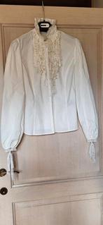 Witte blouse met kant Chine, Ophalen of Verzenden, Zo goed als nieuw