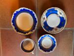 Porselein 4delig blauw schumann bavaria us zone, Antiek en Kunst, Ophalen