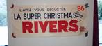 Brouwerij vintage bier Christmas River poster, Verzamelen, Ophalen of Verzenden, Zo goed als nieuw, Reclamebord, Plaat of Schild