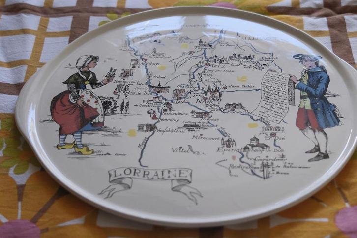 La Lorraine serveerschaal | SOUVENIRcadeau, Antiek en Kunst, Curiosa en Brocante, Ophalen of Verzenden