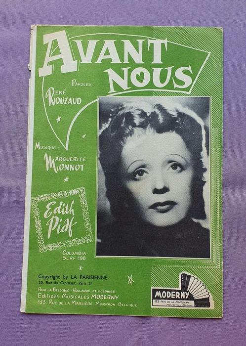 Edith Piaf, Collections, Musique, Artistes & Célébrités, Utilisé, Livre, Revue ou Article, Envoi