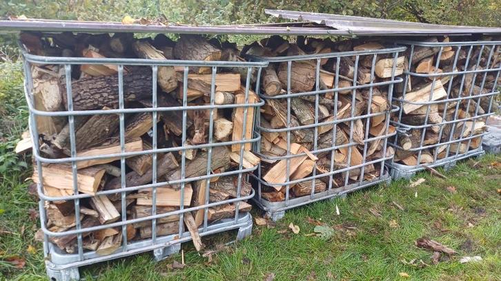 Brandhout gekliefd. Droog, Tuin en Terras, Brandhout, Blokken, Elzenhout, 6 m³ of meer, Ophalen of Verzenden