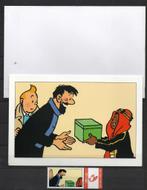 Carte de voeux Tintin / Kuifje : 1 duostamp + 1 carte postal, Ophalen