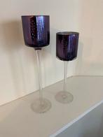 Décoration photophores et vase mauve ; Idee cadeau 🎁, Enlèvement ou Envoi, Utilisé