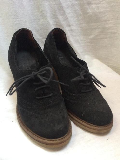 OFFICE L zwarte nubuck P39 Oxford schoenen met hoge hakken, Kleding | Dames, Schoenen, Zo goed als nieuw, Pumps, Zwart, Ophalen of Verzenden