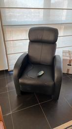 Relaxzetel met massagefunctie, Huis en Inrichting, Ophalen, Gebruikt, 50 tot 75 cm, Leer