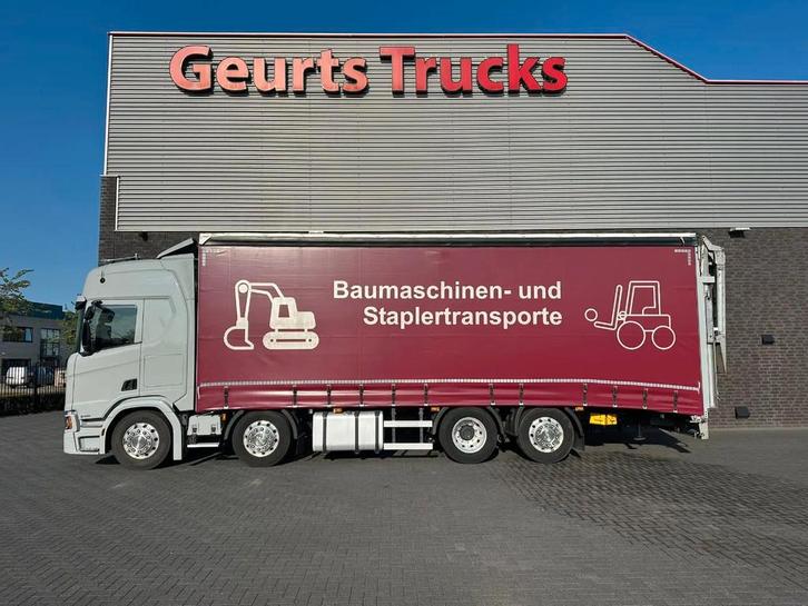 Scania R540 B8X2*6LB OPRIJWAGEN MET 15 TONS LAADKLEP EN GESL, Auto's, Vrachtwagens, ABS, Achteruitrijcamera, Airconditioning, Centrale vergrendeling