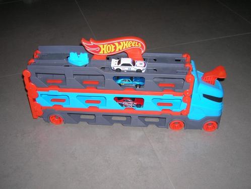 Hot Wheels uitbreidbare super transporter, Kinderen en Baby's, Speelgoed | Racebanen, Zo goed als nieuw, Racebaan, Handmatig, Hot Wheels