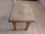 Petite Table Basse Chêne Clair Bois Massif Robuste Compacte, Enlèvement