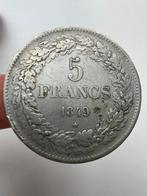 5 Francs 1849 * Leopold I - Pos A, Ophalen of Verzenden, Zilver, Losse munt, Zilver