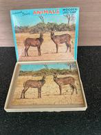 Houten puzzel met dieren, Ophalen of Verzenden, 10 tot 50 stukjes, Gebruikt, Van hout